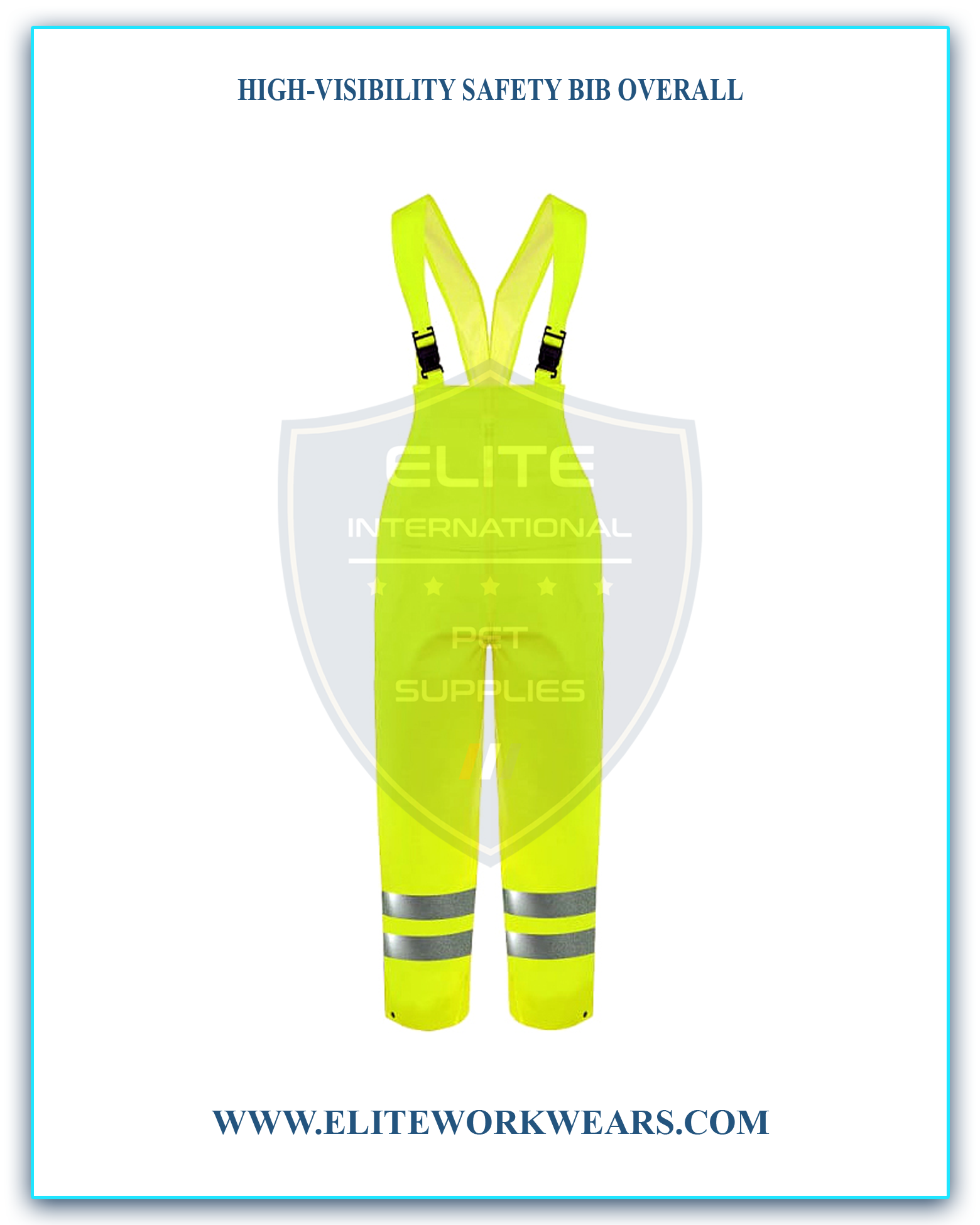 HIGH-VISIBILITY SAFETY BIB OVERALL