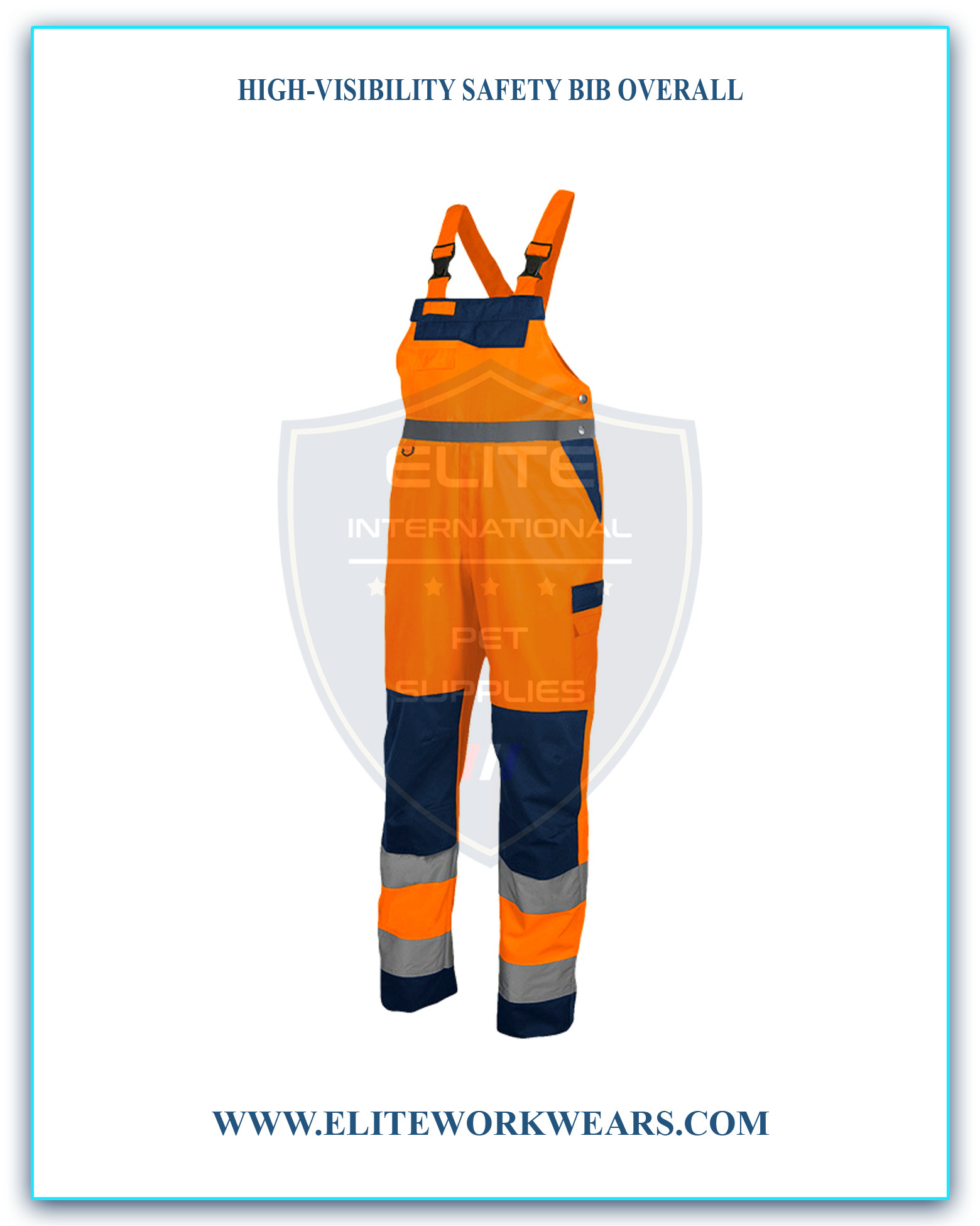 HIGH-VISIBILITY SAFETY BIB OVERALL