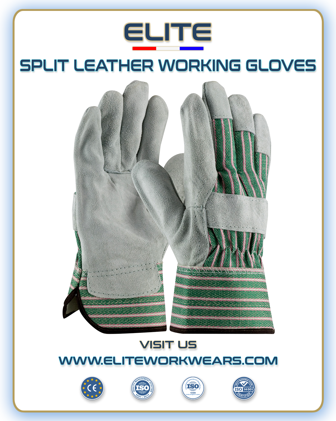 SPLIT LEATHER GLOVES