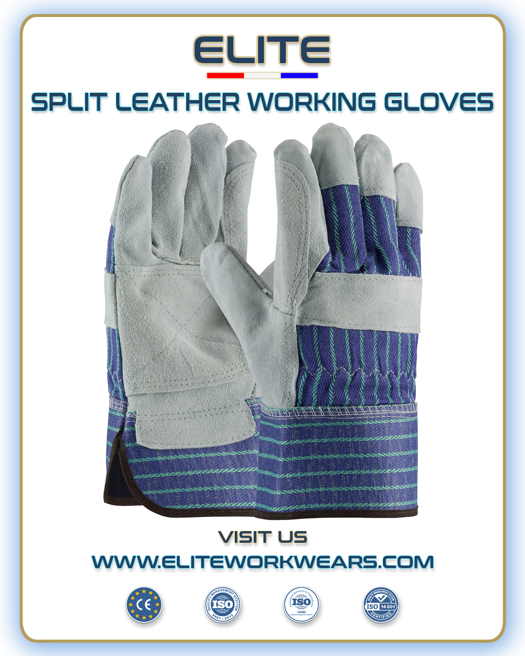 SPLIT LEATHER GLOVES