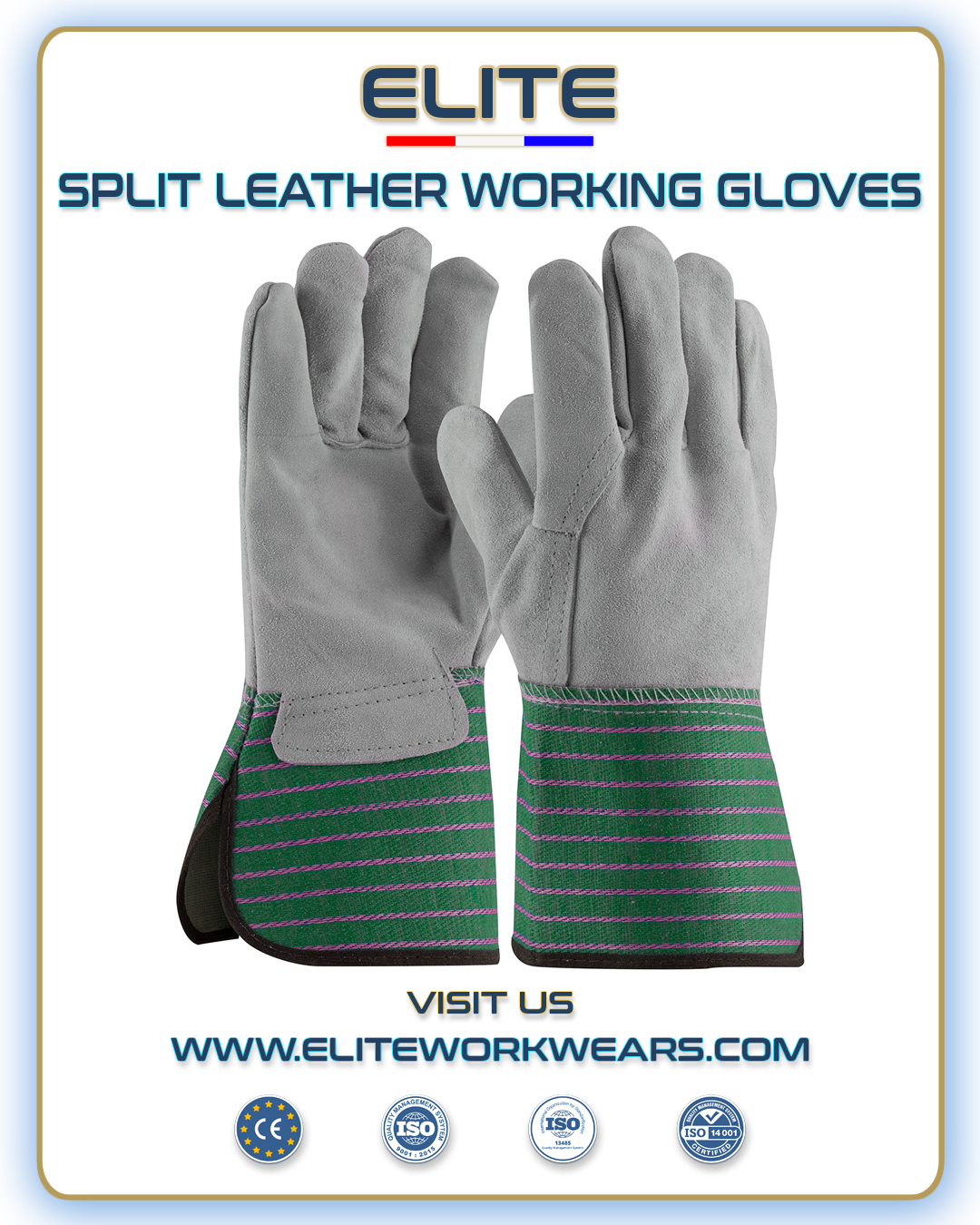 SPLIT LEATHER GLOVES