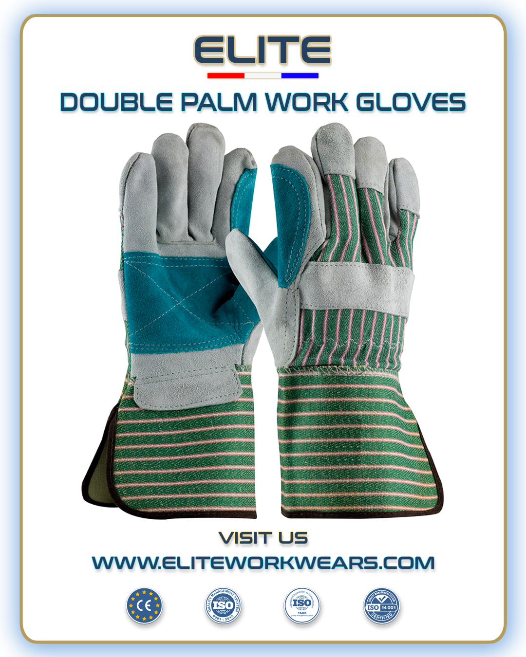 DOUBLE PALM LEATHER GLOVES