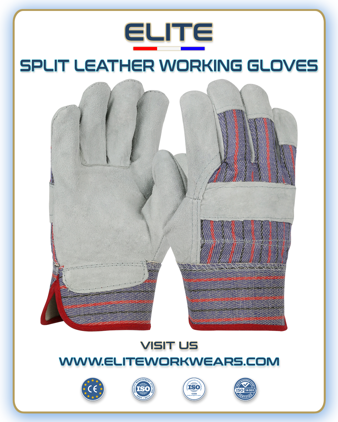SPLIT LEATHER GLOVES