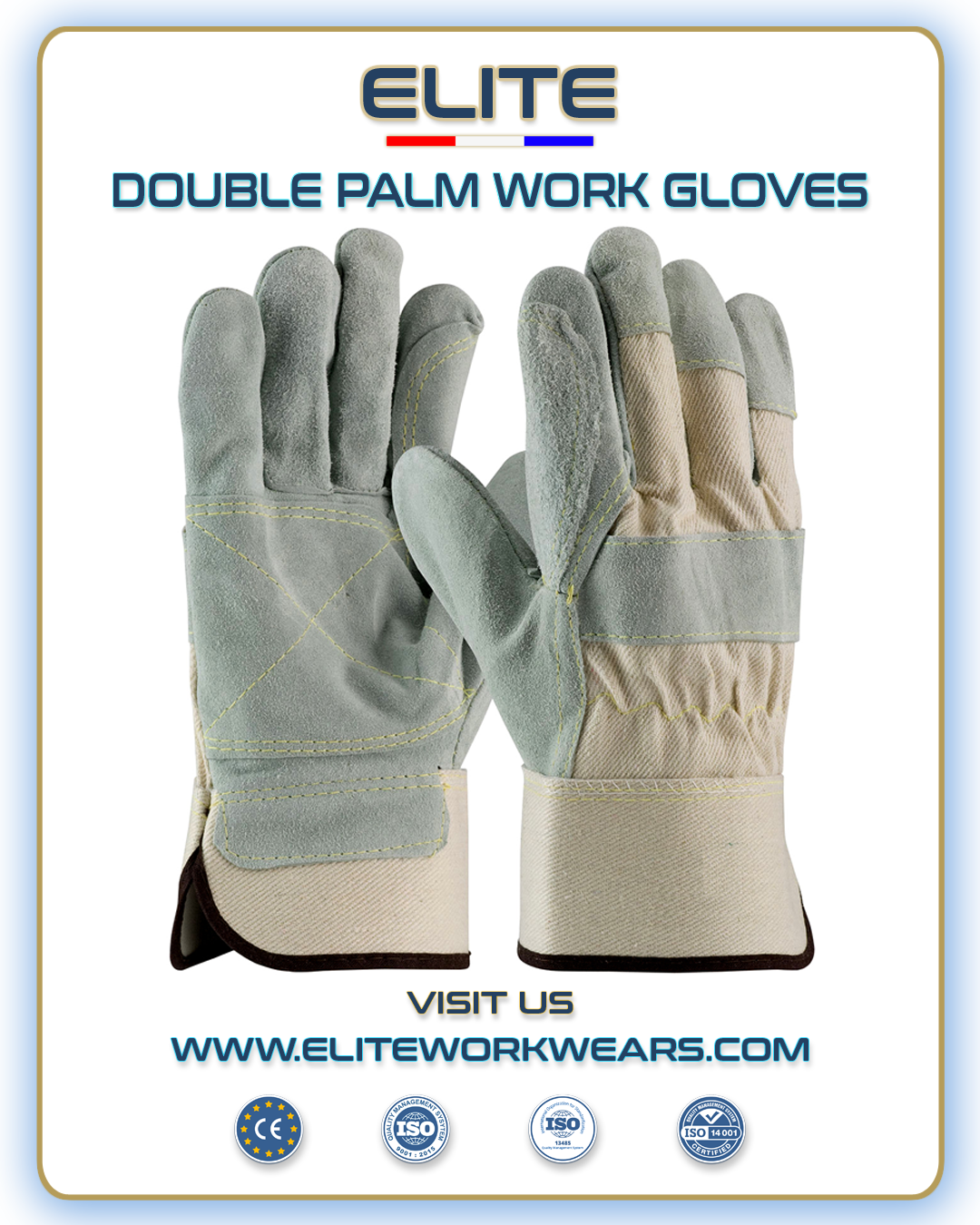DOUBLE PALM LEATHER GLOVES