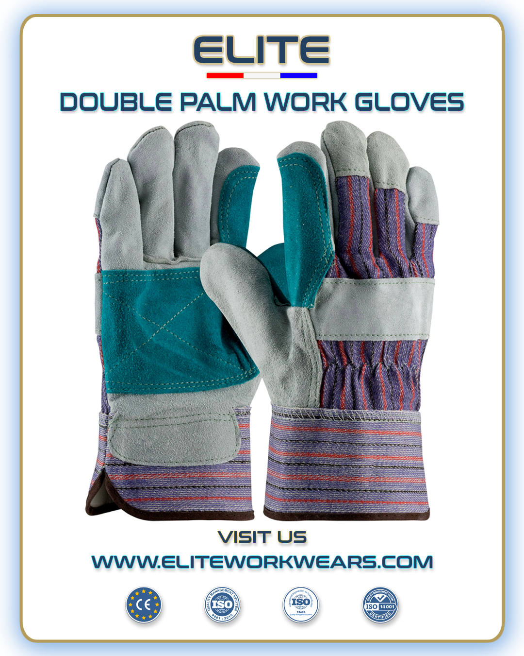 DOUBLE PALM LEATHER GLOVES